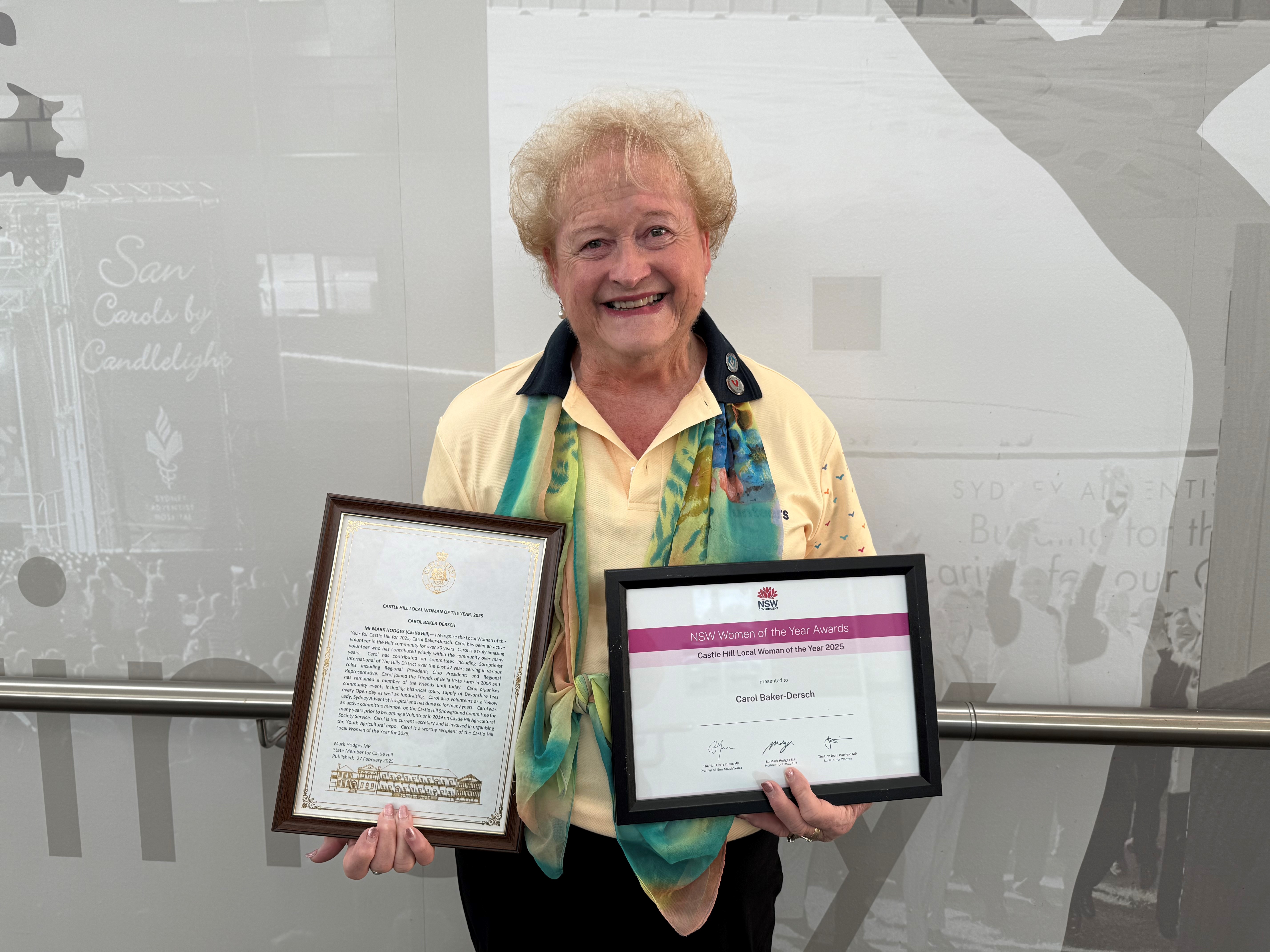 Meet Carol – Castle Hill Local Woman of the Year 2025